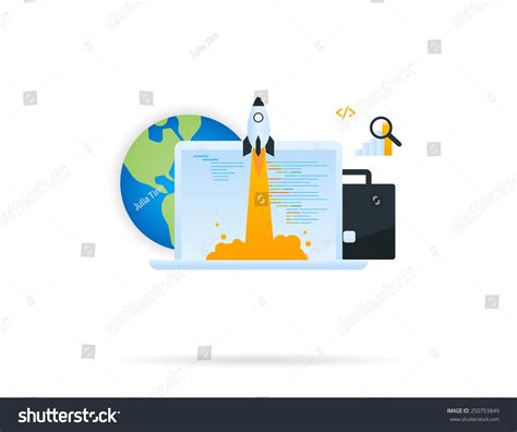 Project Startup Icon Vector Icon Isolated Stock Vector Royalty Free