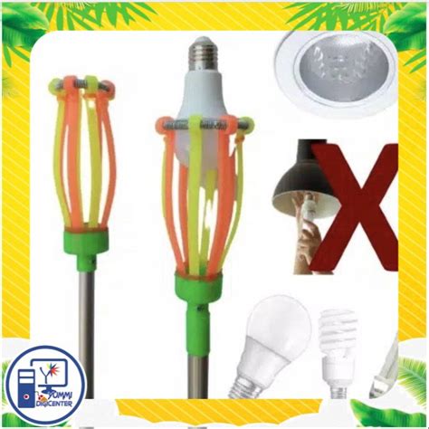 Jual Tongkat Stick Pengganti Lampu Bohlam Stik Alat Pemasang Ganti Lamp