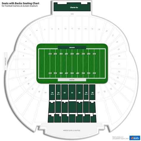 Autzen Stadium Seats With Backs