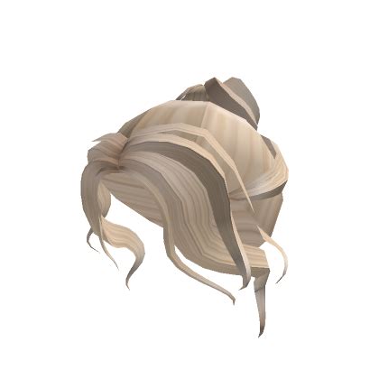 Blonde Messy Bun With Curtain Bangs S Code Price RblxTrade