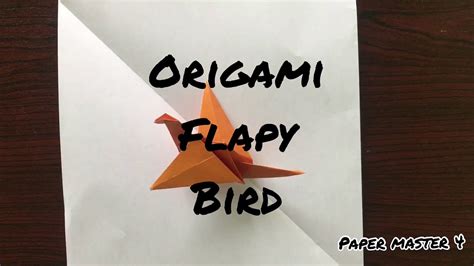 How To Make Origami Flappy Bird DD C YouTube