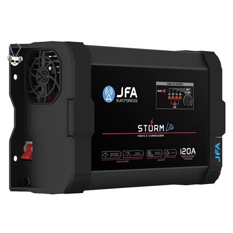 Fonte E Carregador De Bateria Jfa Eletronicos 120a Lite Storm Slim