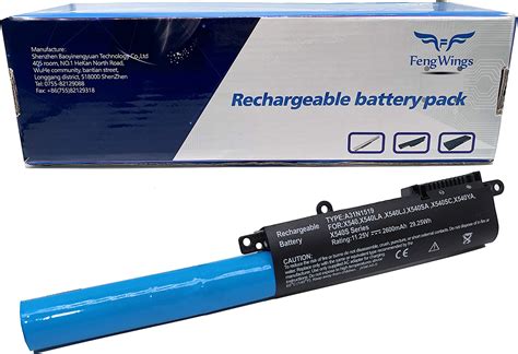 FengWings A31N1519 Batteria 11 25V 2600mAh Compatibile Con ASUS X540