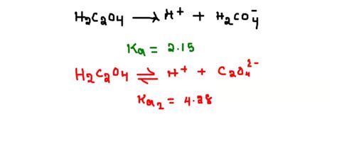 Solved Oxalic Acid Hooccooh Is A Weak Diprotic Acid Acidic H S