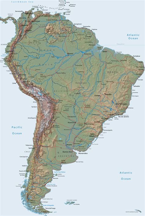 Map of South America