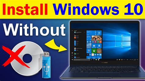 How To Install Windows 10 Without Cd Or Usb Flash Install Windows 10 Without Usb Pendrive Or