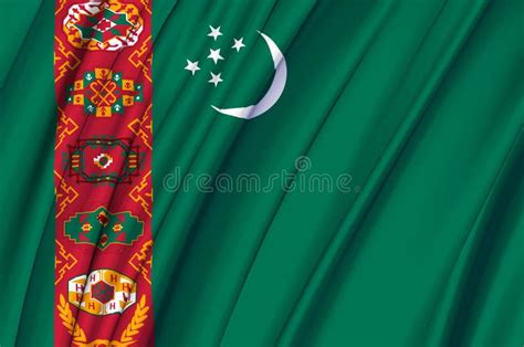 Turkmenistan Waving Flag Stock Illustrations 1 390 Turkmenistan