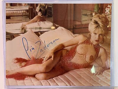 Pia Zadora Signed Autographed X Photo Sexy Negligee Pinup Naked Gun