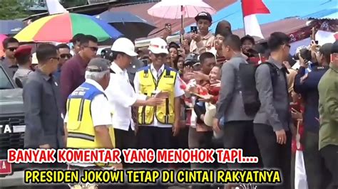 Detik Detik Kedatangan Presiden Jokowi Resmikan Jalan Inpres Dan