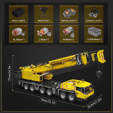 Mould King H Technik Crane Construction Remote Controlled