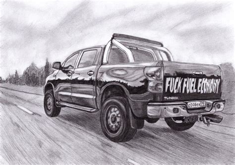 Рисунок)) — Toyota Tundra (II), 5,7 л, 2007 года | фотография | DRIVE2