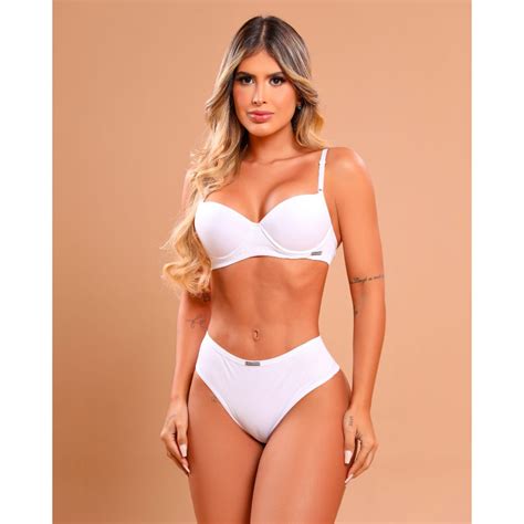 Conjunto Lingerie Sexy Apaixonante Clean Moda Intima Fashion Shopee Brasil