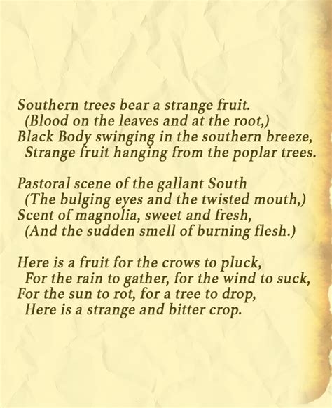 Strange Fruit Lynching