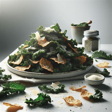 Chips De Kale Al Horno Con Parmesano Deliciario