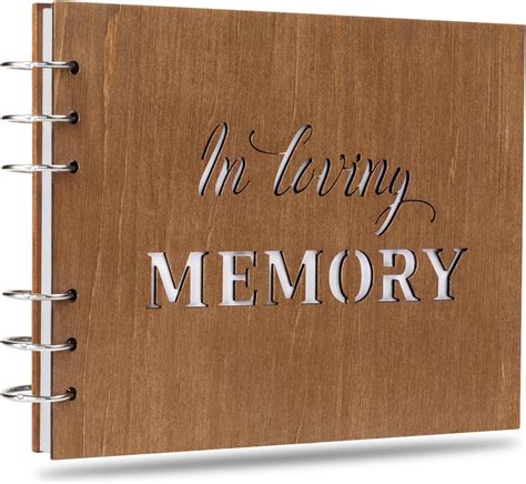 Personalised Funeral Memory Book Table Sign Condolence Book