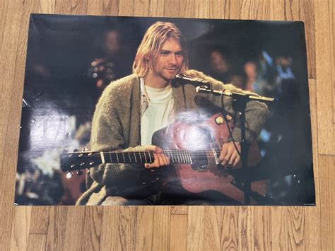 Vintage Kurt Cobain Unplugged Nirvana Poster | Grailed