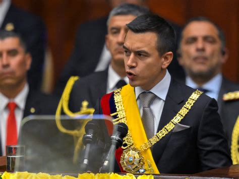 Business heir Daniel Noboa sworn in as Ecuador president | Elections News | Al Jazeera