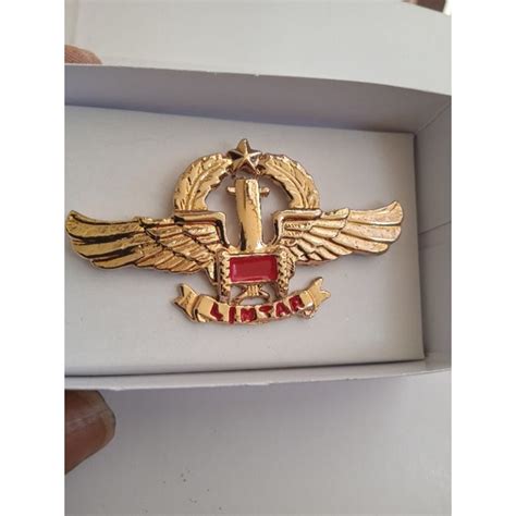 Jual Brevet Wing Pin Lencana Pdh Lintar Tni Ad Shopee Indonesia