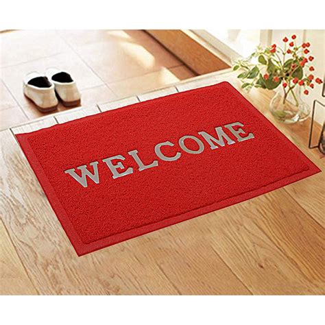 Entrance Welcome Door PVC Mat Rubberize 58cm Lenght X 36cm Width Heavy