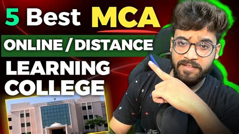 Best Mca Online Distance Learning Colleges Tushar Badeewal Youtube