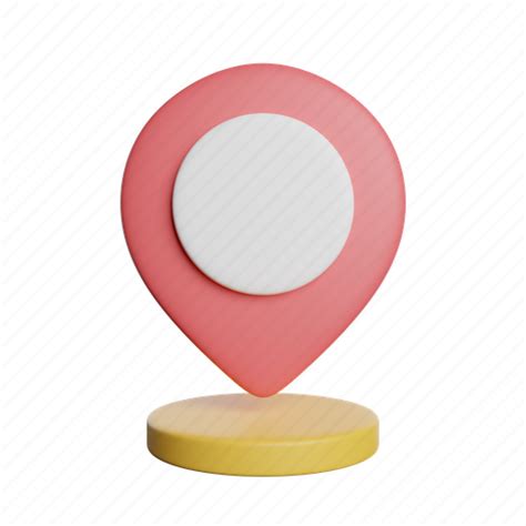 Placeholder Location Front Pin Direction Map Gps 3d Illustration