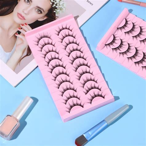 Dramatic Fairy Clusters Manga Lashes Fake Eyelashes Wet Look Cosplay