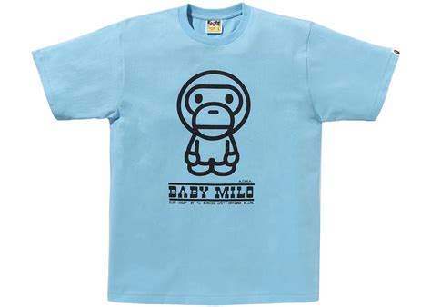 BAPE Classic Baby Milo Tee Blue Men's - SS24 - US