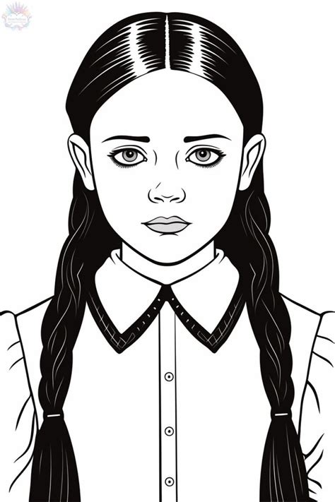 Wednesday Addams Coloring Pages 60 Free Drawings To Print