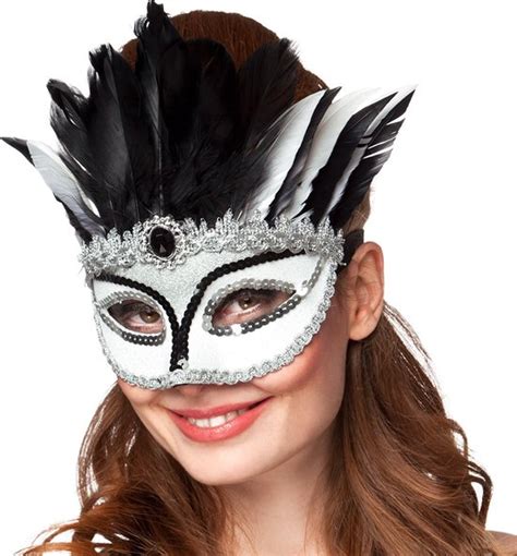 Boland Oogmasker Venice Gazza Zilver Volwassenen Showgirl