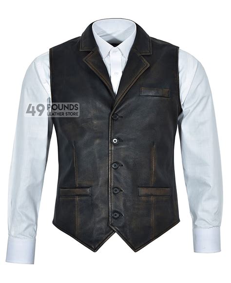 Smart Mens Leather Waistcoat Vest Party Fashion Casual Business Vest 1349 Ebay