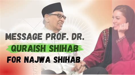 Message Prof Dr Quraish Shihab For Najwa Shihab Youtube