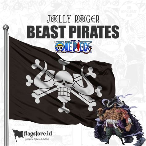 Jual Flagstore Id Bendera Beast Pirates Kaido Bajak Laut Hewan Buas