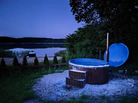 Ferie Zimowe Na Mazurach Domek Nad Jeziorem Jacuzzi Sauna Pla A Zalesie