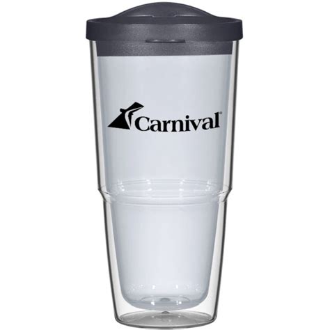 Double Wall Custom Tumblers W Lid Oz Epromos