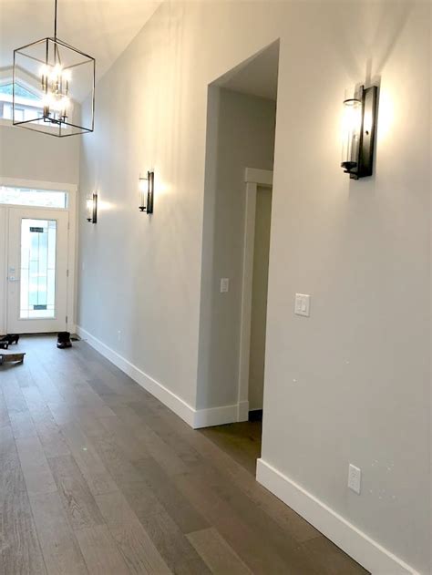 Our Entryway In Sherwin Williams Colonnade Gray Kylie M Interiors