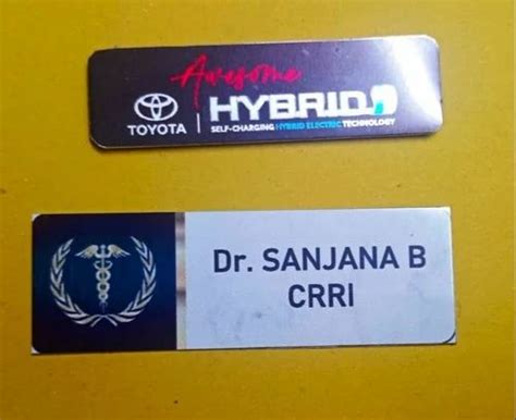 Name Badges Aluminium Name Badge Manufacturer From Chennai