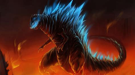 2560x1440 Godzilla Fire Escape 5k 1440p Resolution Hd 4k Wallpapers