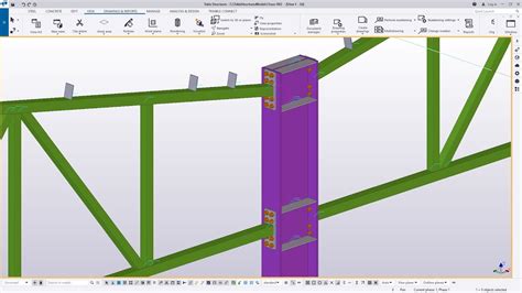 Creating Multi Span Steel Trusses Using Components Tekla Structures