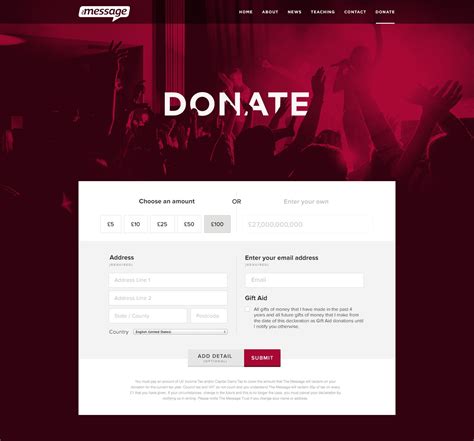 Donation Page Template