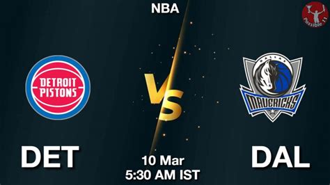 Det Vs Dal Dream Team Prediction Fantasy Nba Tips Mar