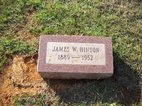 James William Hinson 1889 1952 Mémorial Find a Grave