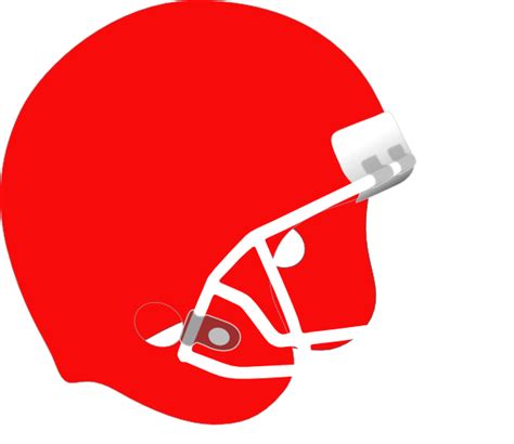 Football Helmet Red White Clip Art at Clker.com - vector clip art ...