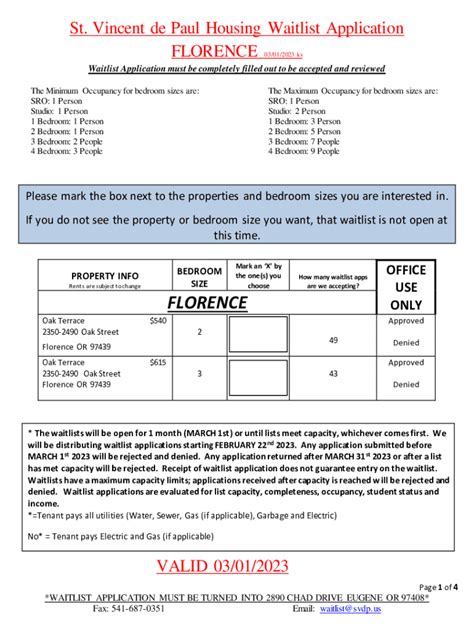 Fillable Online St Vincent De Paul Waives Affordable Housing