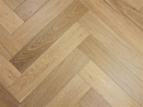 Elka 14mm Real Wood Herringbone Light Smoked Oak Teka Flooring