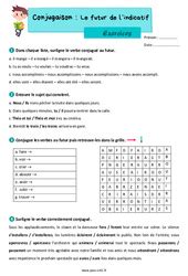 Futur De L Indicatif Cm Exercice Valuation R Vision Le On Pdf