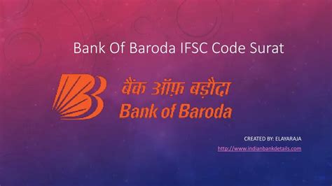 Ppt Bank Of Baroda Ifsc Code Surat Powerpoint Presentation Free