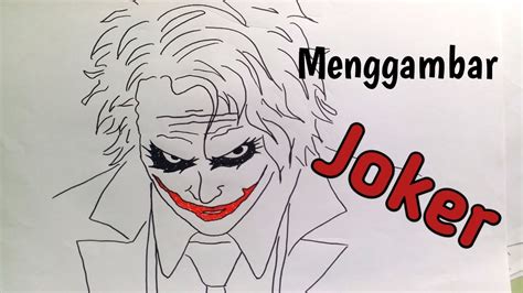 Cara Menggambar Sketsa Joker MasterWarna