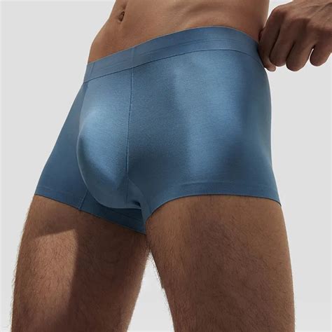 Calcinha Boxer Antibacteriana Masculina Roupa Interior Sem Costura