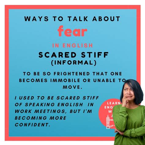 Ways To Talk About Fear In English Learn English With Jo