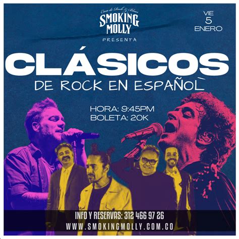 CLÁSICOS DEL ROCK EN ESPAÑOL Bar de Rock y Blues en Bogotá